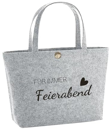 Pensionärsgåva kvinna man pensionär filtväska pensionär gåva väska pensionering present filt shoppingväska väska väska pensionspresent till kvinnor avskedsgåva kollegor pensionering