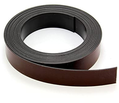 MagFlex® Flexible Magnetic Tape with Premium Self Adhesive Designed to Provide a Strong Grip on Magnetic Metal Based Surfaces - Polarity B - 25.4mm Wide - 1m Length