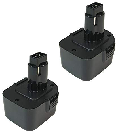 2 x Ni-MH Batterie 12 V 3000 mAh Compatible avec DEWALT dc740 K Outils de 2 DC740KA dc742ka DC742VA DC756KA dc756kb dc845ka/dc940ka/DC945KB DC945KB dcd910kx DCDK12 de 528 977 de 540