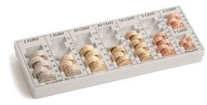 Inkiess Kasseneinsatz Minicoin EU 70 (BxTxH) 28,0x11,0x3,5 cm lichtgrau