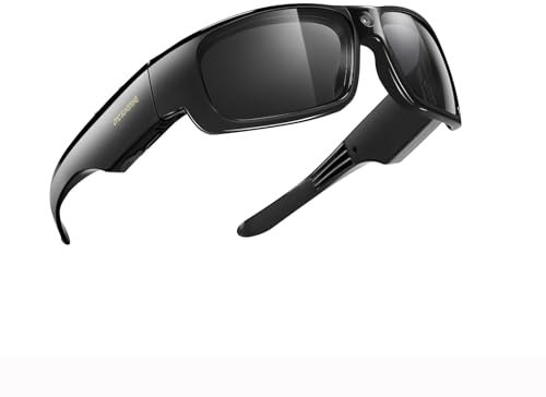 OhO Camera Glasses,32GB 1080P Full HD Sports Cam Sunglasses with Built in 15MP Camera and Polarized UV400 Protection Safety and Interchangeable Lens