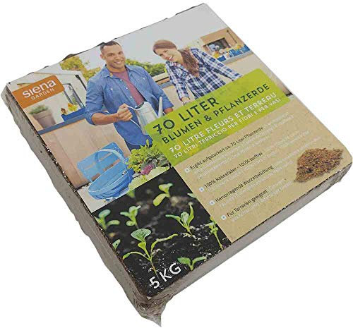 Siena Garden Kokosquellerde 70 Liter 5 kg Quellblock