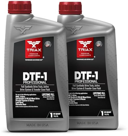 TRIAX DTF-1 Fluido Completamente Sintetico per Cassa di Trasferimento/Olio Ripartitore di Coppia. Compatibile con BMW Xdrive, Audi/VW Quattro, e numerosi veicoli AWD e 4x4 (2x1 Quarto)
