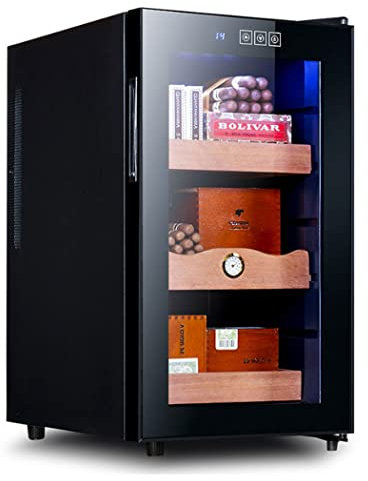 0℃ Outdoor Cave a Cigare, Température et Humidité Constantes Indépendantes Armoire à Cigares, 48 litres Contrôle Numérique Intelligent de la Température Boite à Cigare, Peut Contenir 250 Cigares
