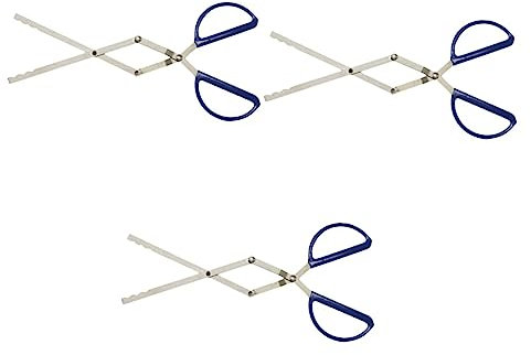 BESTonZON 3piezas Inoxidable De Mango Para Camping y Barbacoa Para y Recoger Interiores y Exteriores