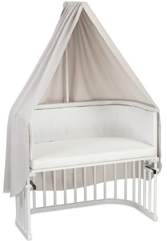 babybay himmel våffelpiké för mobilhållare lämplig för alla modeller upp till 96 cm längd, vitgrå