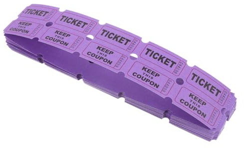 HORIALENCE 200 Piezas Boletos De Rifa Multicolores Boletos De Papel Para Fiesta De Carnaval De Aulas Artículos Para Fiestas