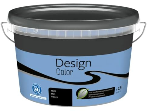 TMPpro Premium Wandfarbe Innen 2,5 L – Design Color – Hochdeckend & Abwaschbar – moderne Farben (Blau (Ozean))