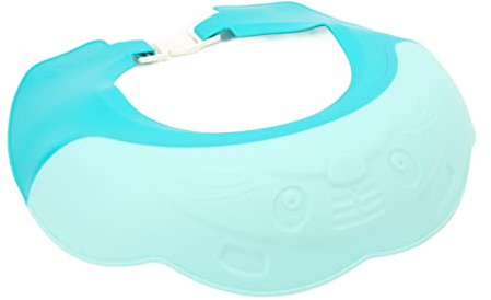 Generic Gorro de Baño Para Bebé, Protector de Baño Para Bebé de Silicona Para que los Niños Se Duchen (GREEN)