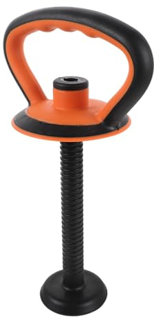 SOPOTUTU Adjustable Kettlebell Handle Grip for Dumbbells, Orange Kettle Bell Grip Attachment Base, Strength Training Equipment for Home Gym Fitness and Weight Plate Compatibility