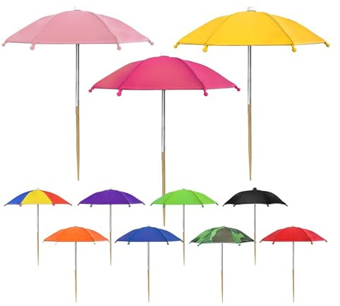 Zitreeqs 11 paraguas para plantas al aire libre, 27 cm, sombrilla de jardín para plantas, protección para plantas, sombrilla de jardín, protección solar para flores de terraza, verduras, suculentas