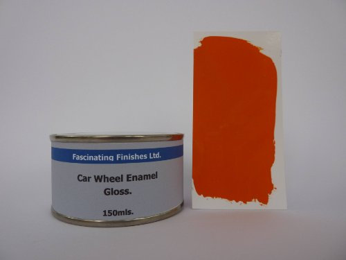 Fascinating Finishes Ltd 1 x 150ml Bright Orange Gloss Enamel Car Wheel Paint