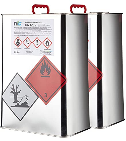 2 unidades de 10 litros MC24® de aguarda 40/65 disolvente limpiador de gasolina ligera