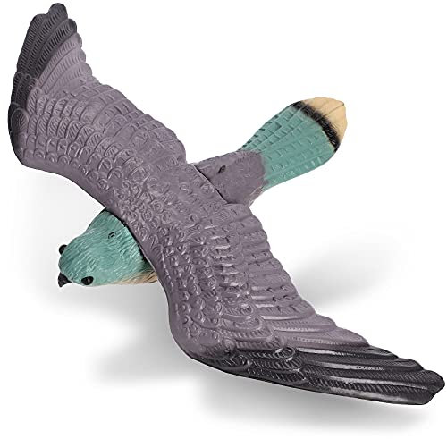 KADAX professioneller Vogelschreck aus Kunststoff, künstliche Turmfalke, Vogelabwehr, Taubenabwehr, Taubenschreck, natürliche Schädlingsbekämpfung (1 Stück) Mehrfarbig