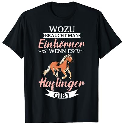 Reiten Kleidung Reitbekleidung Dressurreiten Haflinger Pferd T-Shirt