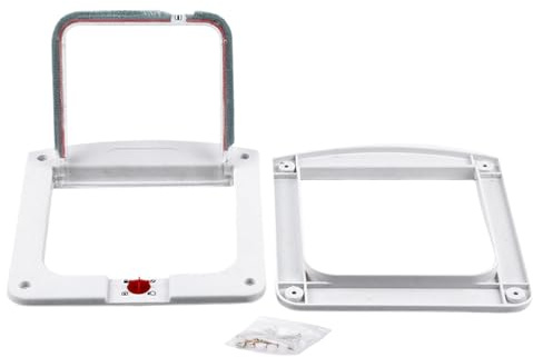 Quorvex Trampilla para Gatos Interior - 4 Formas de Bloqueo para Ventana de | Barrera Impermeable para Cocina de Apartamento Dura Dueños de Mascotas Interiores Exteriores Casas Apartamentos Amantes