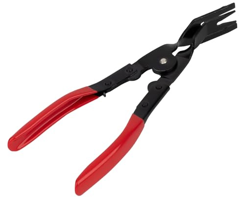 Pince de retrait de clip de panneau, pince universelle rouge pour outil de retrait de clip de garniture rembourrage pour panneau de porte automobile, pinces retraits acier au carbone accessoires