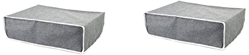 4018 2X Cover Orizzontale Stile Semplice per Console di Gioco Proteggi Copertura Antipolvere per Giochi Accessori da Gioco,Grigio