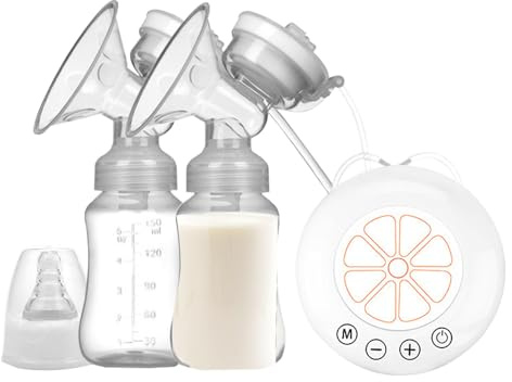 Tiralatte elettrico doppio,Doppio tiralatte elettrico,Mungitrice con tiralatte alimentare - Modalità multiple, basso rumore, forniture per allattamento per mamme post-partum e