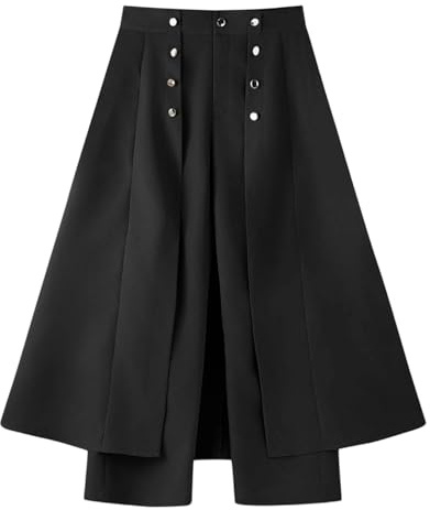 Pantalon Large Taille Haute Style Patchwork européen d'automne, Pantalon décontracté Polyvalent pour Pantalon Long à Jambe Droite#Z
