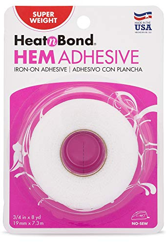 Thermoweb 19 mm x 7.25 m Super Weight Hem Iron-On Adhesive, White