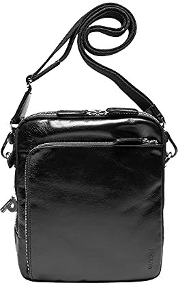 Picard Herren Schultertasche BUDDY aus Wasserbüffelleder Klein | mit Reißverschluss | Schultertasche | Alltag