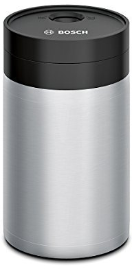 Bosch Isolierter Milchbehälter TCZ8009N, hält Milch für mehrere Stunden kühl, mit FreshLock Deckel, Volumen 0,5 L, passend für Kaffeevollautomaten der Vero-Reihe sowie Einbauvollautomaten, edelstahl