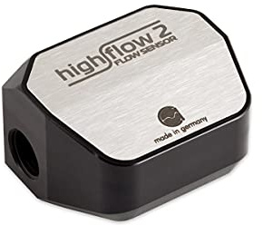 Aqua dator Durchflusssensor högt flöde 2, 2x G1/4 - silber/schwarz