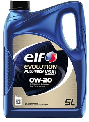 ELF Huile moteur Evolution 0W-20 Huile ACEA C5 API SN Plus Full-Tech VSX 5 L