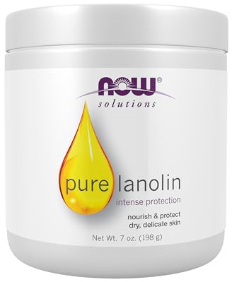 NOW Solutions, Pure Lanolin, Wind and Harsh Environment Skin Protectant, Thick Jelly, For Rough Dry Skin, 7-Ounce