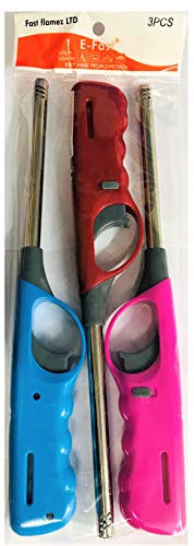 E FAST CE4-3 x Large bbq Lighters Refillable Safety Gas Candle BBQ Fire Lighter