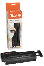 Peach PS400-00 Destructora de documentos adaptable a papeleras de 28 a 35 cm. Destruye papel hasta DIN A4 y tarjetas de crédito en tiras de 7 mm.