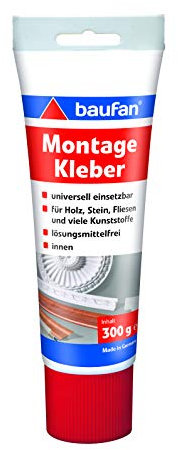 Baufan Montagekleber -gebrauchsfertig, in der Standtube, 300g, transparent