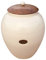 Geko Cream Ceramic Bread Bin, Large, One Size
