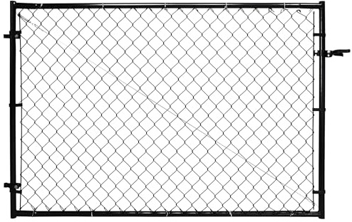 Adjust-A-Gate Adjustable Chain Link Gate Kit, for Outdoor Decking and Fencing, Black - Heavy-Duty Outside Reinforcement & Accessories for Gates and Fences