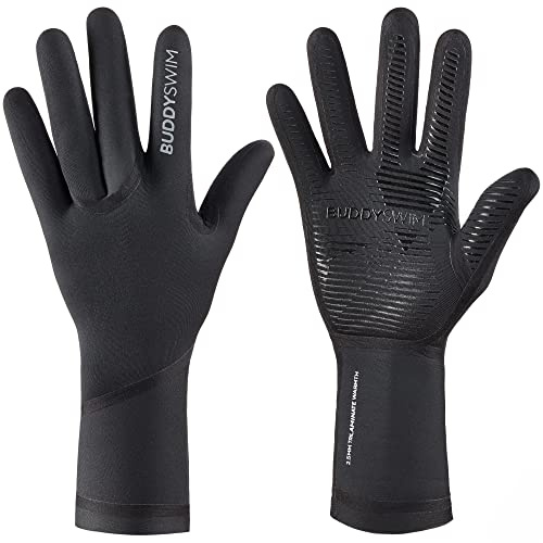 BUDDYSWIM Guanti Impermeabili in Neoprene da 2,5 mm per Il Nuoto in acque libere. Winter Gloves isolanti dal Freddo per Immersioni, Scuba Diving, Kayak, Surf e lavori in Acqua. Guanto Neoprene