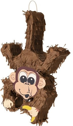 Smiffys Affen-Piñata, Braun, 44x17cm