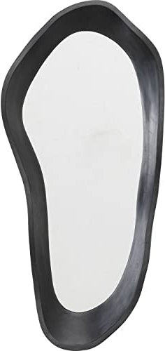 Kare Design Wandspiegel Dynamic, Spiegel, Oval, leichte Wandmontage, schwarzer Rahmen, asymmetrischer Spiegel, Dekospiegel, (H/B/T) 62x29x8cm