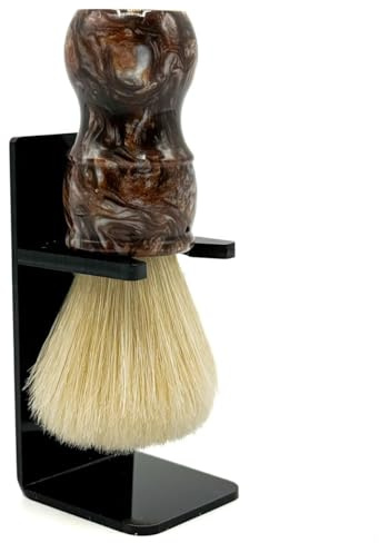 Parker Safety Razor, THE BIG BROWN BOAR, Deluxe Iridescent Tortoise Handle 100% Boar Bristle Shaving Brush, Large 24 MM Brush knot for a Better Lather!