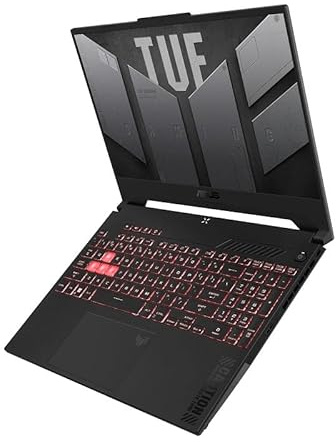 ASUS TUF Gaming A15 Gaming Laptop, 15.6 FHD 144Hz, 100% sRGB Display, GeForce RTX 4050, AMD Ryzen 7 7435HS, 16GB DDR5, 512GB PCIe SSD, Wi-Fi 6, Windows 11, FA507NUR-AS73