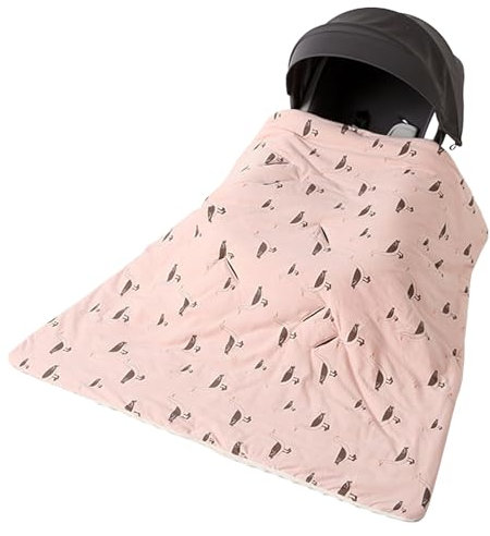 WYTbaby Babydecke 100% Baumwolle Einschlagdecke Babyschale 90x90cm, Universal Doppelseitig Baby Decke Neugeborenen Kinder für Kinderwage Buggy Autositz (Rosa)