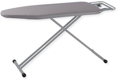 SensaHome Bügelbrett – Klappbarer Bügeltisch mit Bügeleisenständer – 120×38cm – Hellgrau
