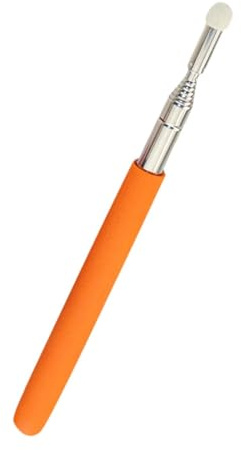 Bastone telescopico per insegnanti, retrattile, in acciaio inox, allungabile da 27 a 119 cm, per scuola, scuola e asilo, arancione