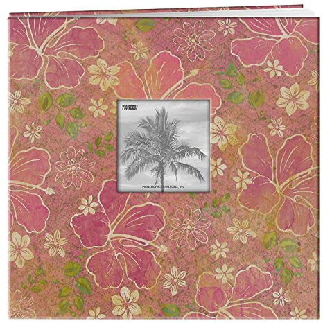 Pioneer 12x12 Tropical Frame Cover Scrapbook, Hibiscus