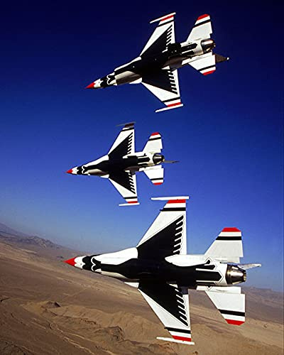 USAF Thunderbirds in Flight View 8x10 Photograph Photo Print