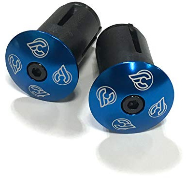 Cinelli Unisex's Bar End Expander Plugs, Blue, Universal