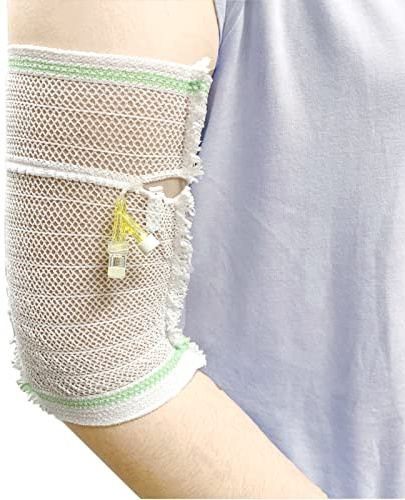 CHOYTONG PICC Line Cover Sleeve - Protector de catéter PICC Shield para niños de 5 a 10 años, red elástica, ultra suave, transpirable, cómodo (XL)