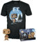 Funko Pop! & Tee: E.T.- E.T. mit Reeses - Large - (L) - T-Shirt - Kleidung mit Vinyl-Sammelfigur - Geschenkidee - Spielzeug und Kurzärmeliges Top Für Erwachsene Männer und Frauen - Movies Fans