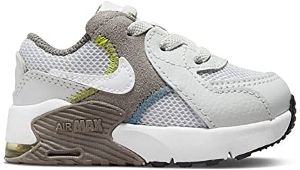 Nike Jungen Unisex Kinder Air Max Excee Shoe, Grey Fog White Flat Pewter Atomic Green, 21 EU
