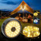 4 in 1 Camp Lamp, Camper String Lights with 8M Retractable, Retractable String Lights for Camping with 8 Light Modes and 1200mah Power Bank, Can Be Used for Christmas